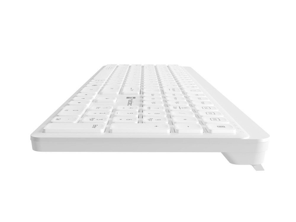Безжична клавиатура Natec Tang, Bluetooth + 2.4GHz, Silent, Slim, Бяла - NKL-2469 - 4