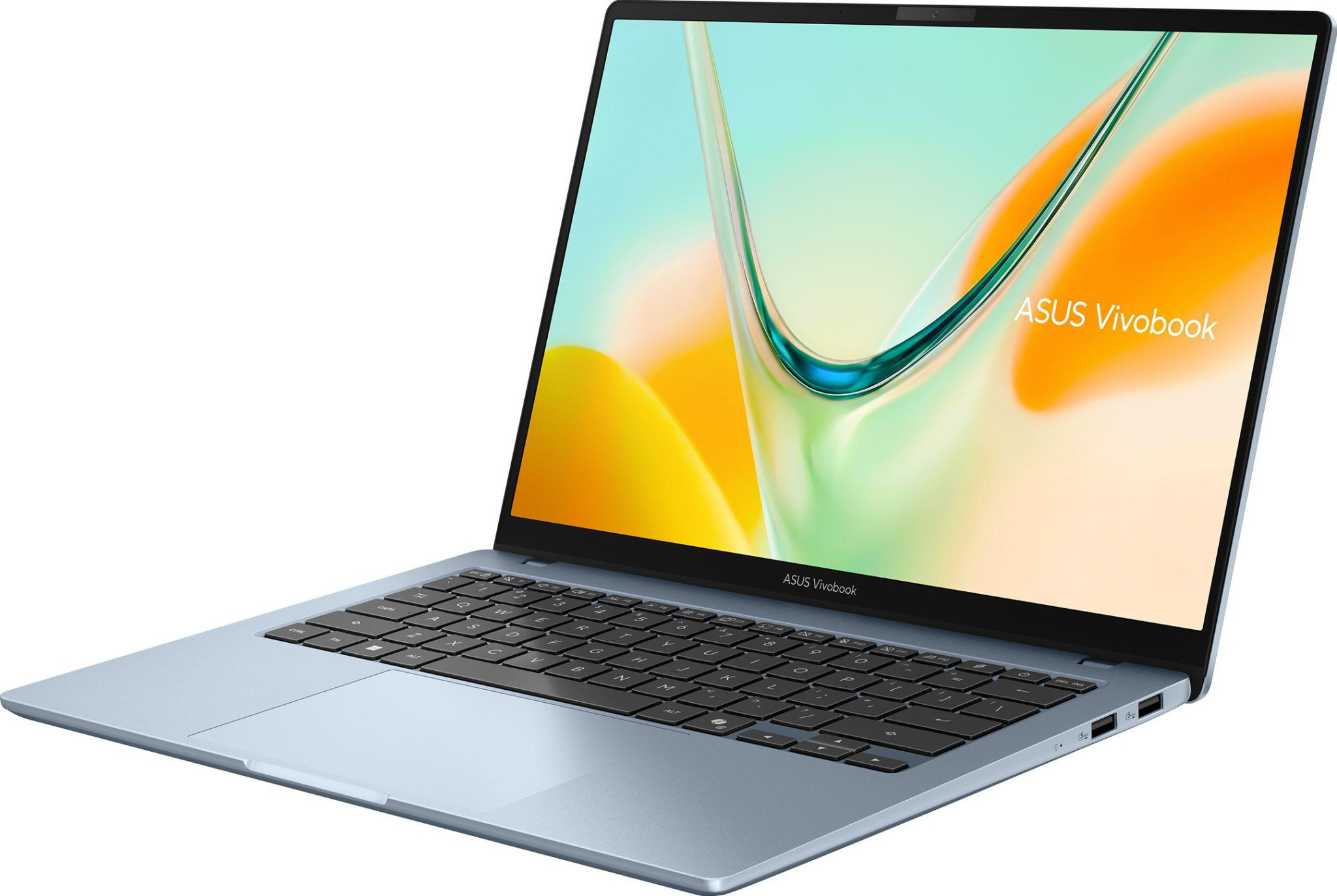 Лаптоп ASUS Vivobook S14 S5408QA-TM274W, 14" IPS WUXGA, Snapdragon X X1-26-101, 8GB LPDDR5X, 256GB SSD, Win11 Home - 90NB19B1-M00PF0 - 3