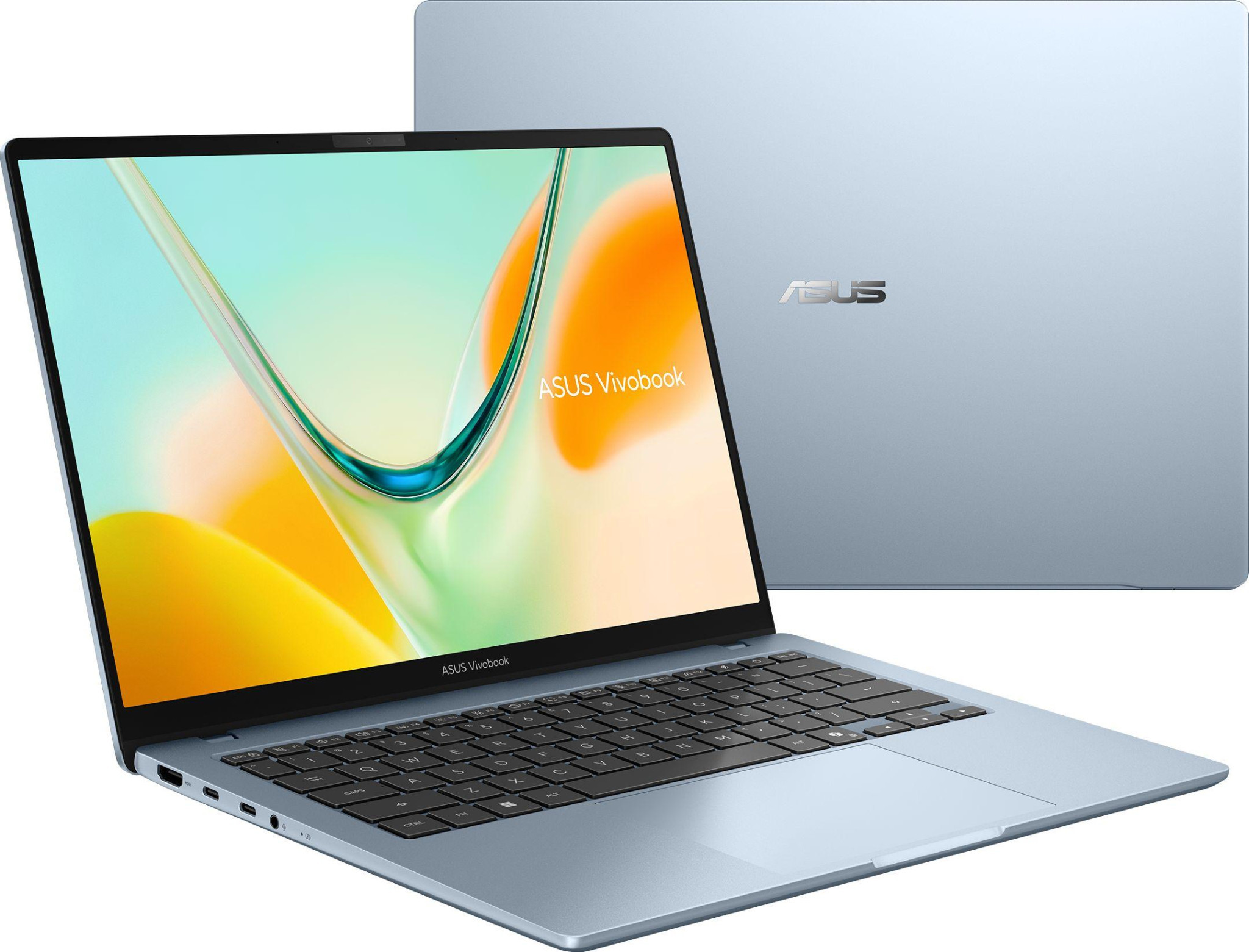 Лаптоп ASUS Vivobook S14 S5408QA-TM274W, 14" IPS WUXGA, Snapdragon X X1-26-101, 8GB LPDDR5X, 256GB SSD, Win11 Home - 90NB19B1-M00PF0 - 10