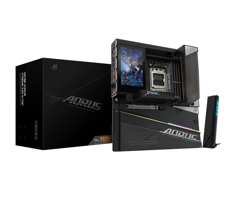 Дънна платка Gigabyte X870E Aorus Xtreme X3D AI Top, AMD AM5, DDR5, Wi-Fi 7 - X870E A XTR X AI TOP - 1