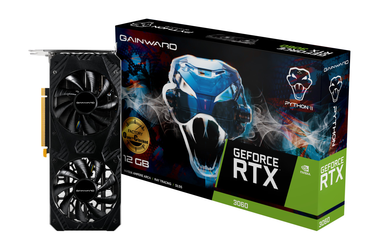 Видео карта GAINWARD RTX 3060 PHYTON II OC, 12GB GDDR6 - NE63060U19K9-PG190V - 1