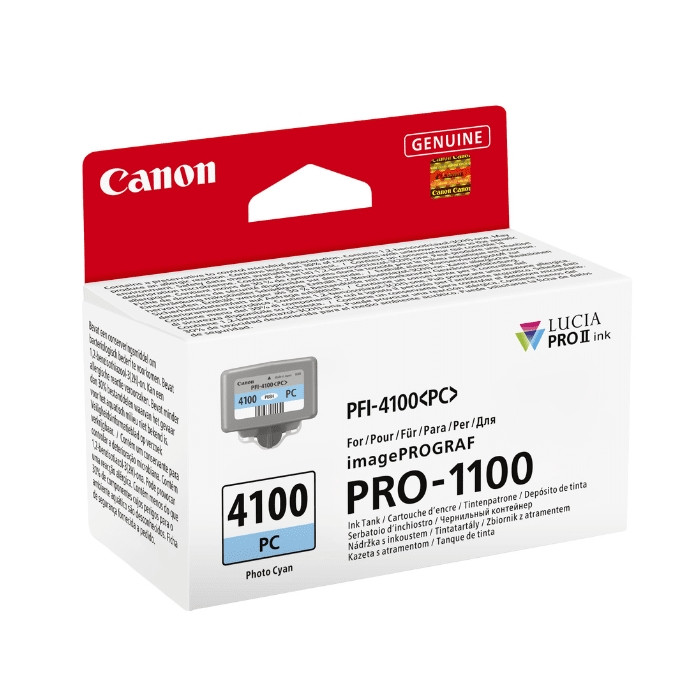 Консуматив Canon PFI-4100, Photo Cyan, 80ml - 6781C001AA - 1