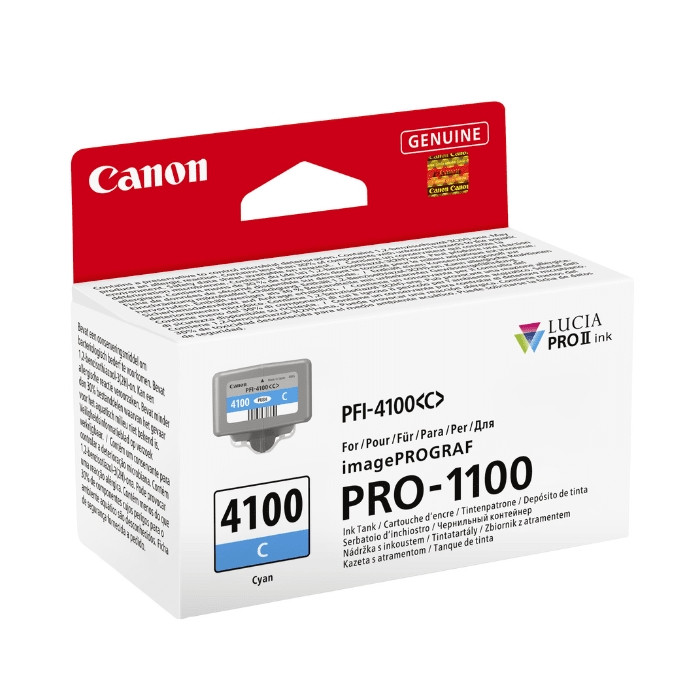 Консуматив Canon PFI-4100, Cyan, 80ml - 6778C001AA - 1