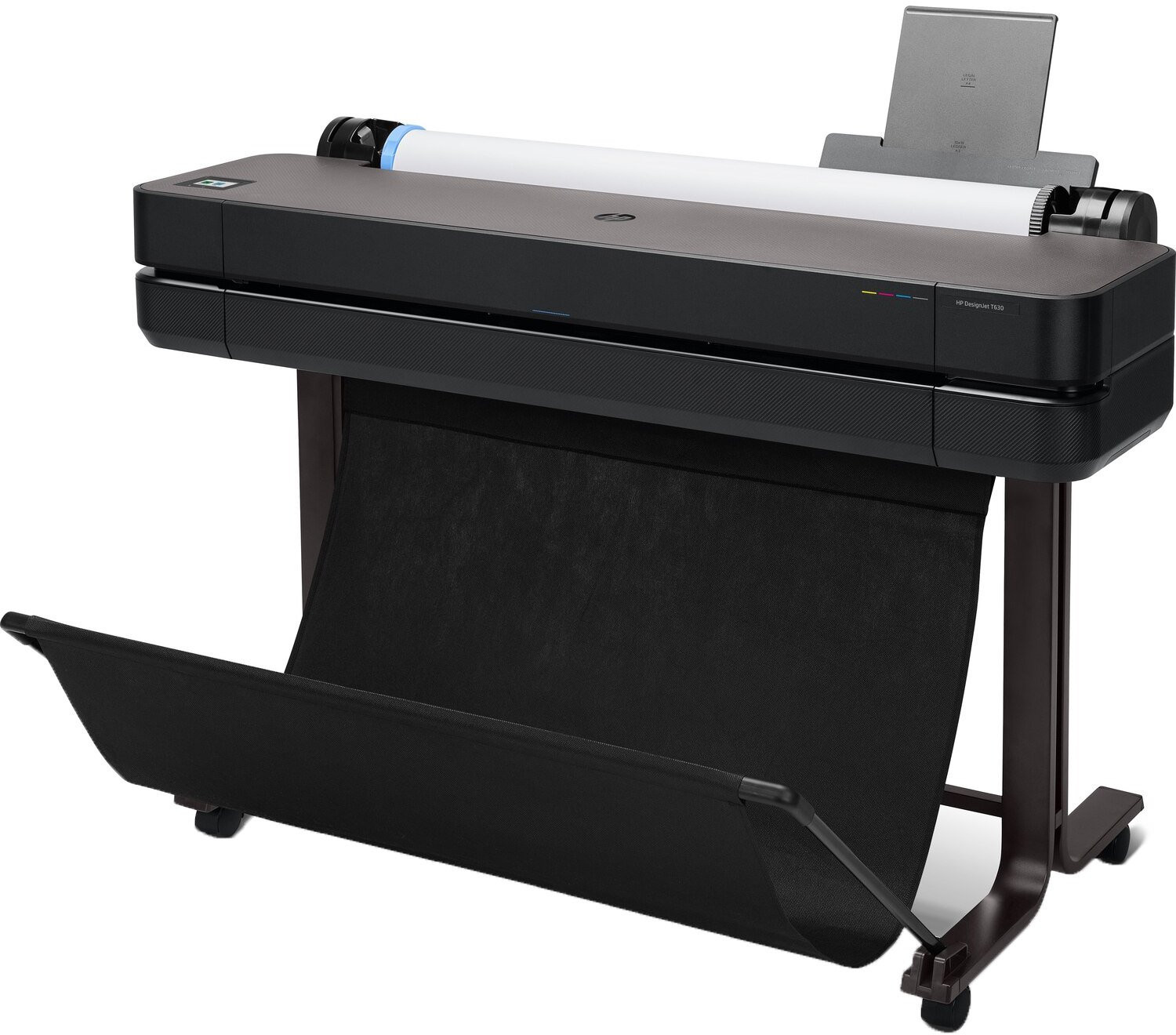 Мастилоструен плотер HP DesignJet T630, 24" (610 mm), 2400x1200 dpi, 4-цветна термична мастилена струя, USB 2.0, Gigabit Ethernet, Wi-Fi - 5HB09D - 3