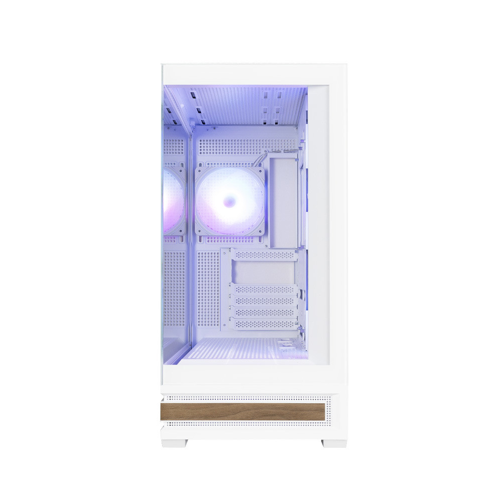 Кутия за компютър ZALMAN P40 NAMU, ATX Mid-Tower, 4x120mm ARGB вентилатора, Tempered Glass - P40 NAMU WHITE - 6
