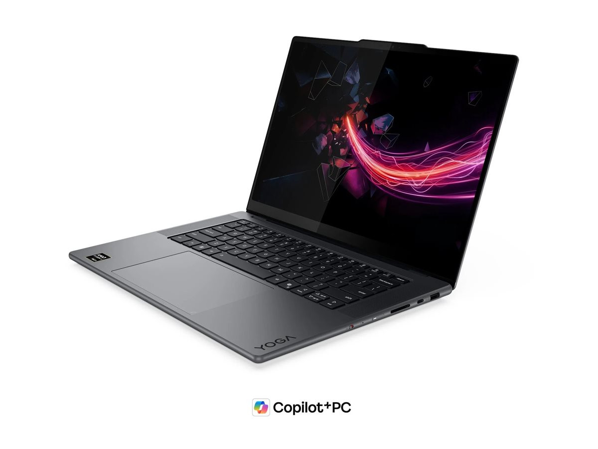 Лаптоп Lenovo Yoga Pro 7, 15.3" WQXGA 165Hz, Ryzen AI Max+ 388, AMD Radeon 8060S, 128GB DDR5, 1TB SSD, Windows 11 Home - 83W50023BM - 3