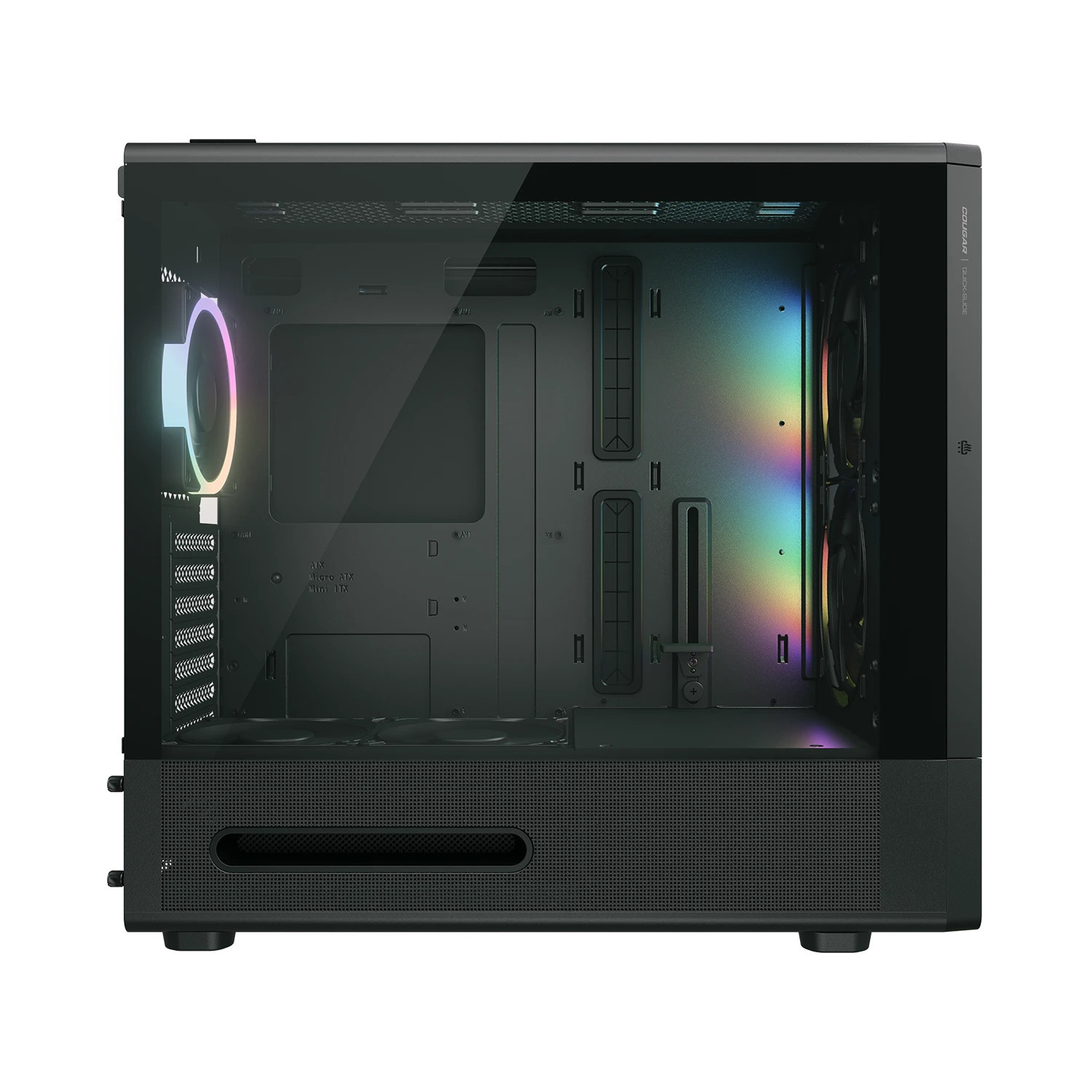 Кутия за компютър COUGAR GAMING DUOAIR RGB, Mid Tower, черна - CGR-27A80B-RGB - 14