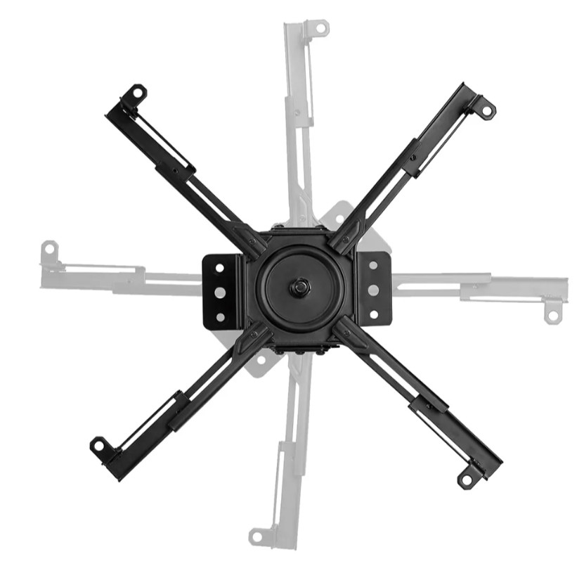 Стойка за проектор Neomounts CL25-530BL1, таванен монтаж, до 45kg, VESA, черна - 7