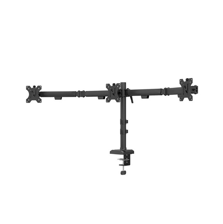 Стойка за монитори Neomounts Nero DS60-600BL3, за 3 екрана 10-27", VESA 100x100, до 6kg на екран, с щипка/отвор - 2