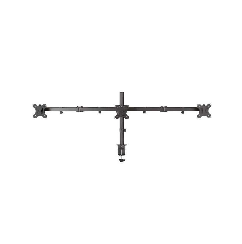 Стойка за монитор Neomounts FPMA-D550D3BLACK, за 3 монитора 10-27", VESA 75x75-100x100, до 7kg, регулируема височина/дълбочина - 1