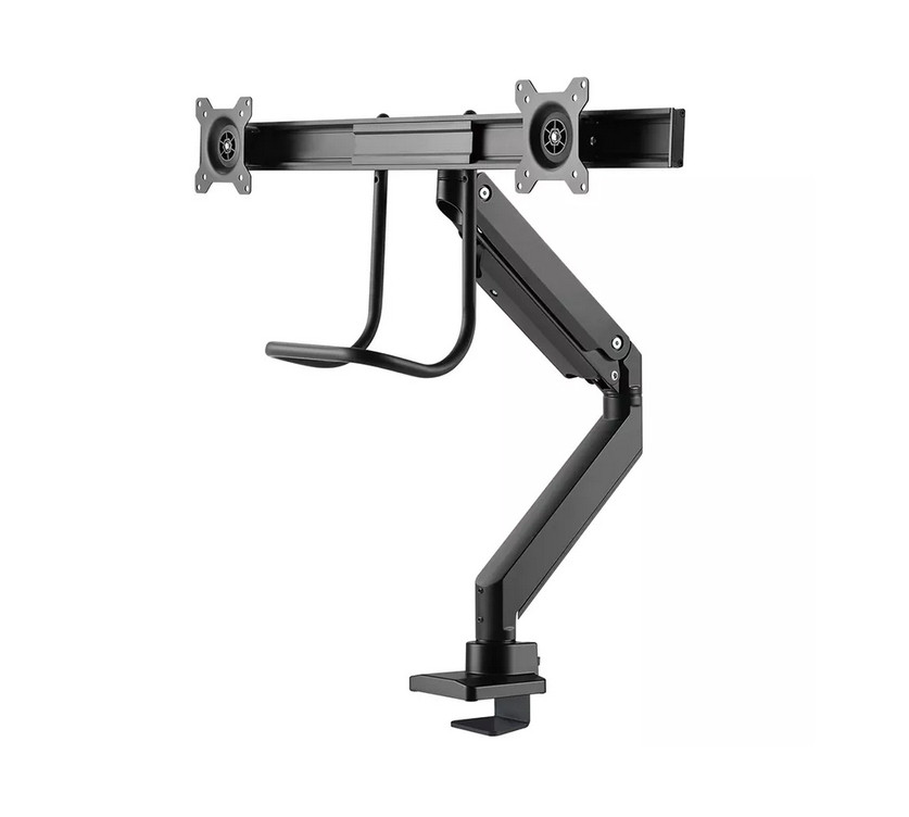 Стойка за монитори Neomounts NM-D775DXBLACK, 10-32", 2 екрана, газова пружина, VESA 75x75-100x100 - NM-D775DXBLACK - 2