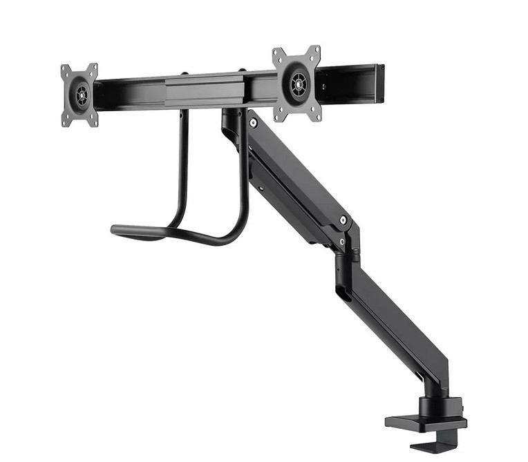 Стойка за монитори Neomounts NM-D775DXBLACK, 10-32", 2 екрана, газова пружина, VESA 75x75-100x100 - NM-D775DXBLACK - 4