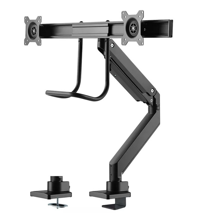 Стойка за монитори Neomounts NM-D775DXBLACK, 10-32", 2 екрана, газова пружина, VESA 75x75-100x100 - NM-D775DXBLACK - 8