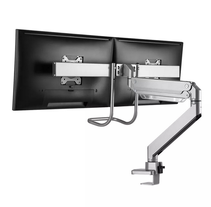 Стойка за монитори Neomounts NM-D775DXSILVER, 10-32", 2 дисплея, газов амортисьор, VESA 75x75-100x100 - 7