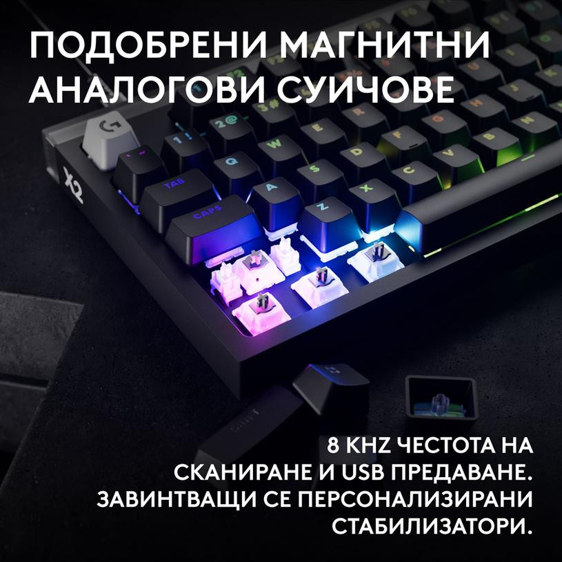 Геймърска механична клавиатура Logitech G Pro X2 RAPID TKL, Magnetic Analog Linear Switch, RGB подсветка - 920-014083 - 4