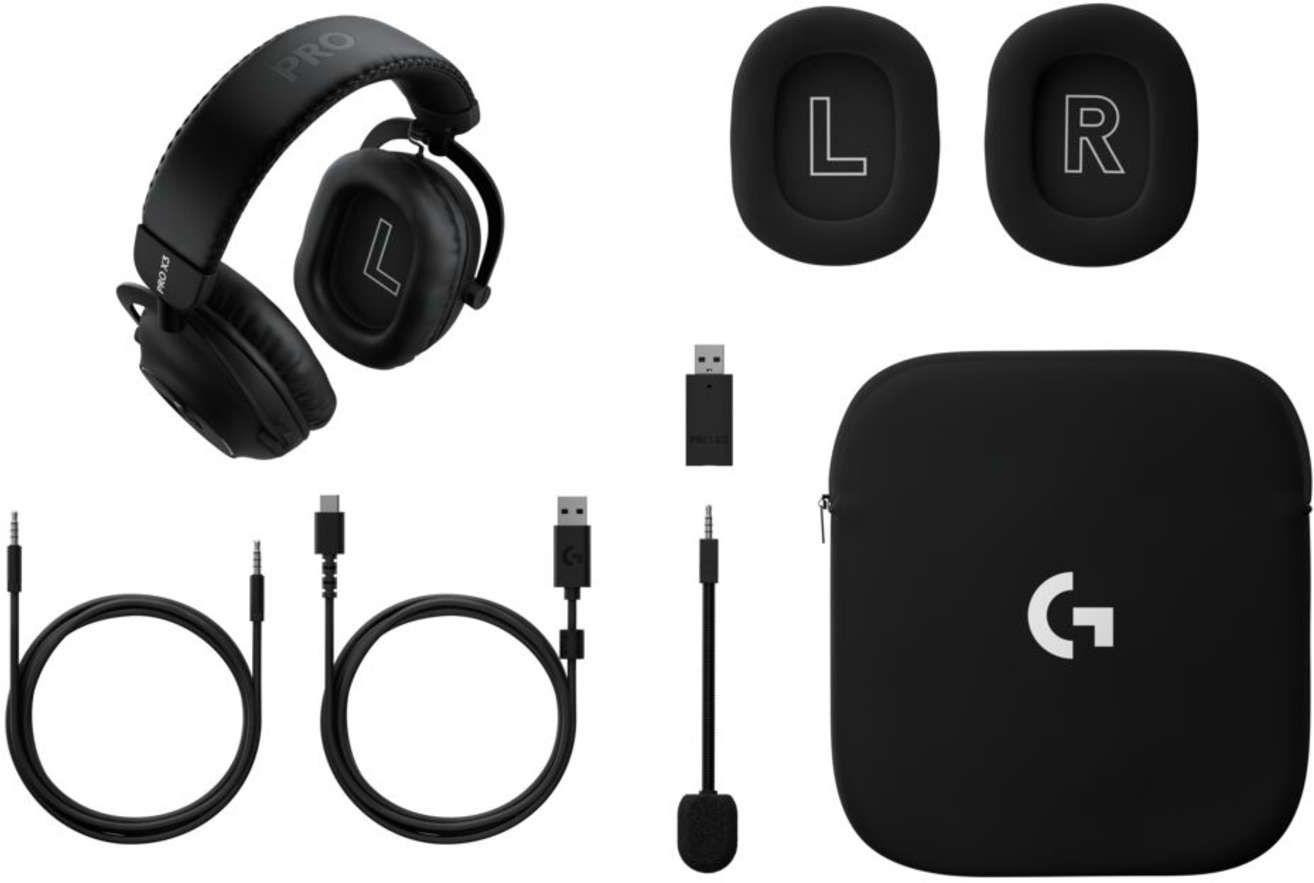 Безжични геймърски слушалки Logitech PRO X3 Lightspeed, 50mm драйвери, 20Hz-20kHz, USB/3.5mm - 981-001740 - 15