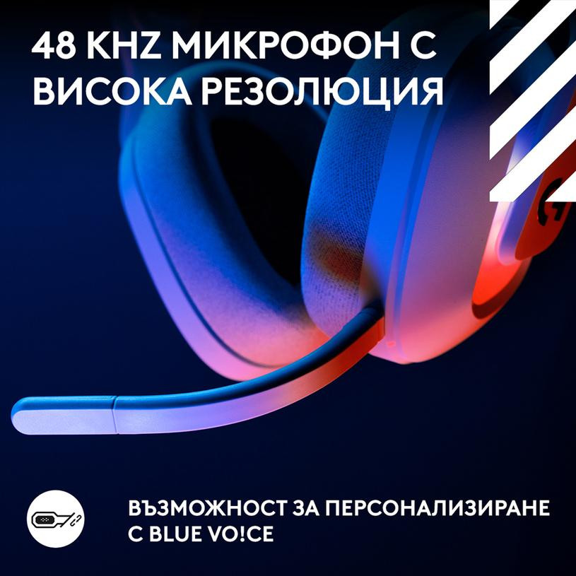 Геймърски безжични слушалки Logitech ASTRO A20 X Lightspeed, USB/Bluetooth, 20Hz-20kHz, микрофон, RGB Lightsync, бял - 939-002253 - 4