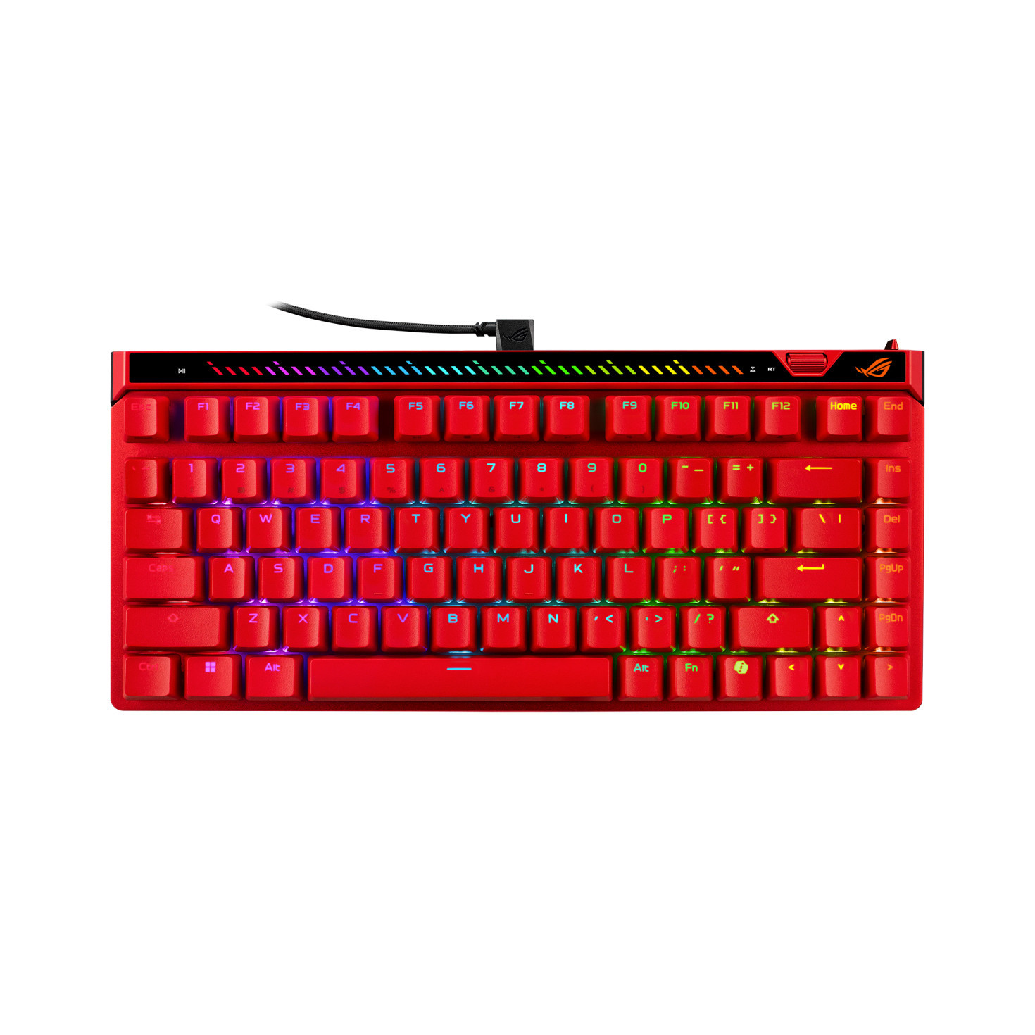 Механична геймърска клавиатура ASUS ROG Falchion Ace 75 HE, Red Switch, RGB, PBT Keycaps - 90MP047H-BKUA60 - 1