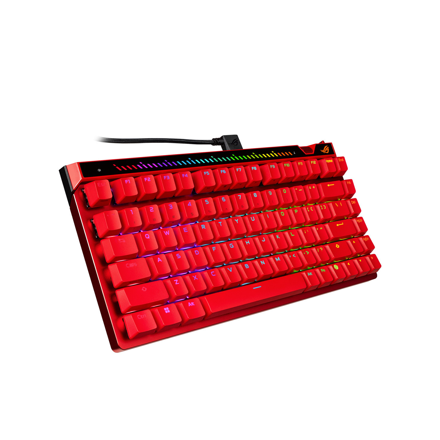 Механична геймърска клавиатура ASUS ROG Falchion Ace 75 HE, Red Switch, RGB, PBT Keycaps - 90MP047H-BKUA60 - 5