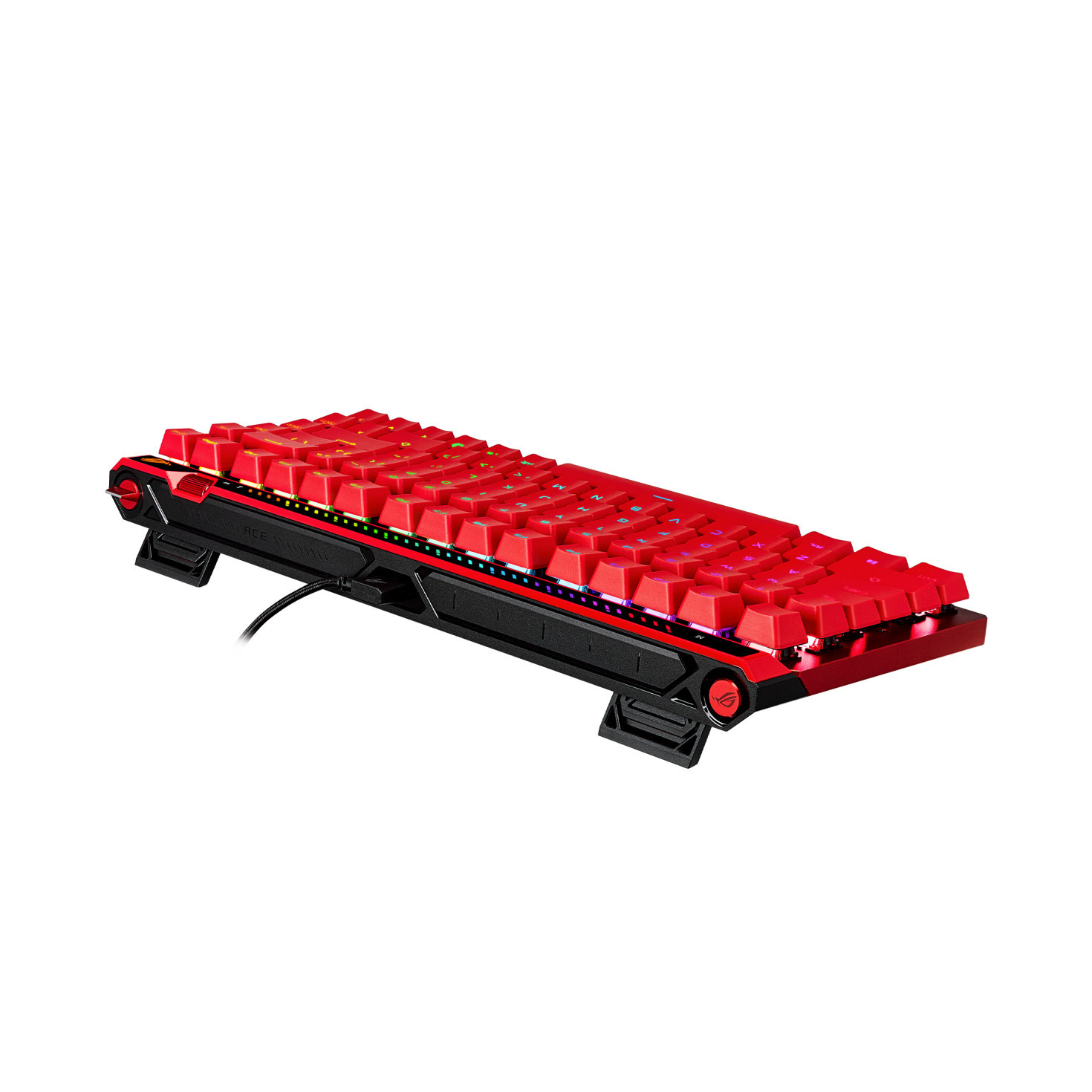 Механична геймърска клавиатура ASUS ROG Falchion Ace 75 HE, Red Switch, RGB, PBT Keycaps - 90MP047H-BKUA60 - 10