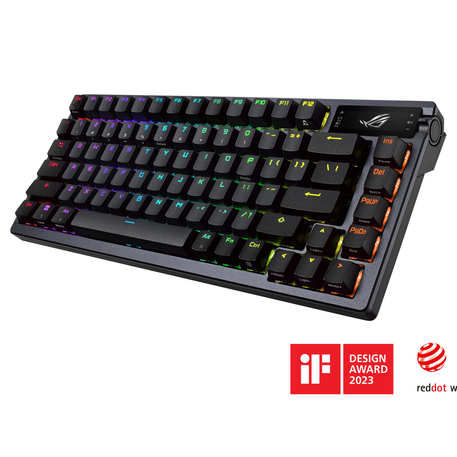 Безжична механична геймърска клавиатура ASUS ROG Azoth, ROG NX Red суичове, RGB подсветка - 90MP0316-BKUA01 - 4