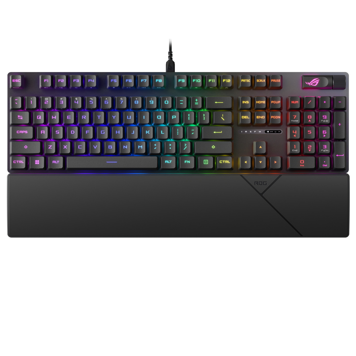 Механична геймърска клавиатура ASUS ROG Strix Scope II RX, ROG RX Red Optical Switch, RGB подсветка, USB - 90MP0350-BKUA01 - 1