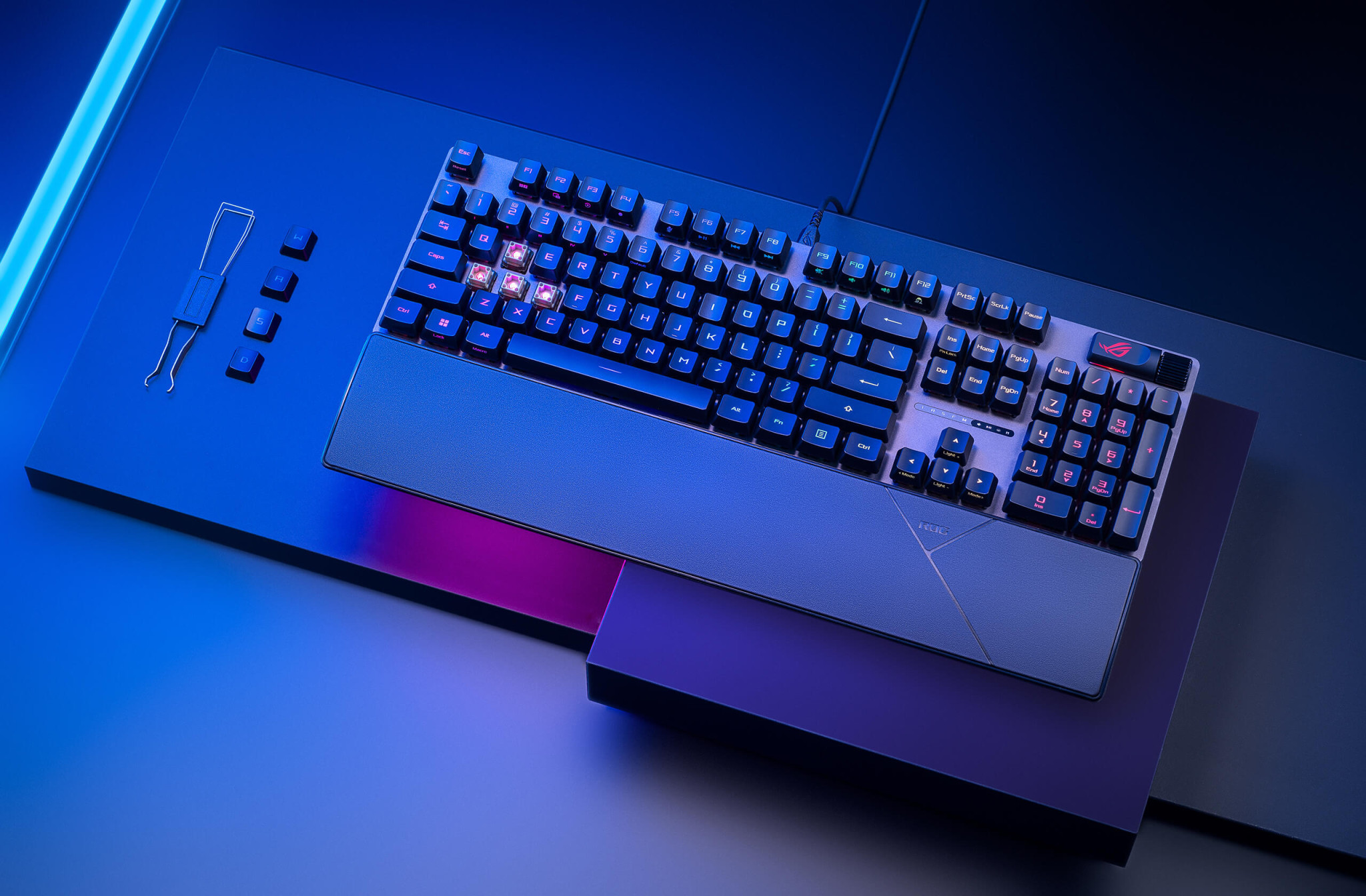 Механична геймърска клавиатура ASUS ROG Strix Scope II RX, ROG RX Red Optical Switch, RGB подсветка, USB - 90MP0350-BKUA01 - 4