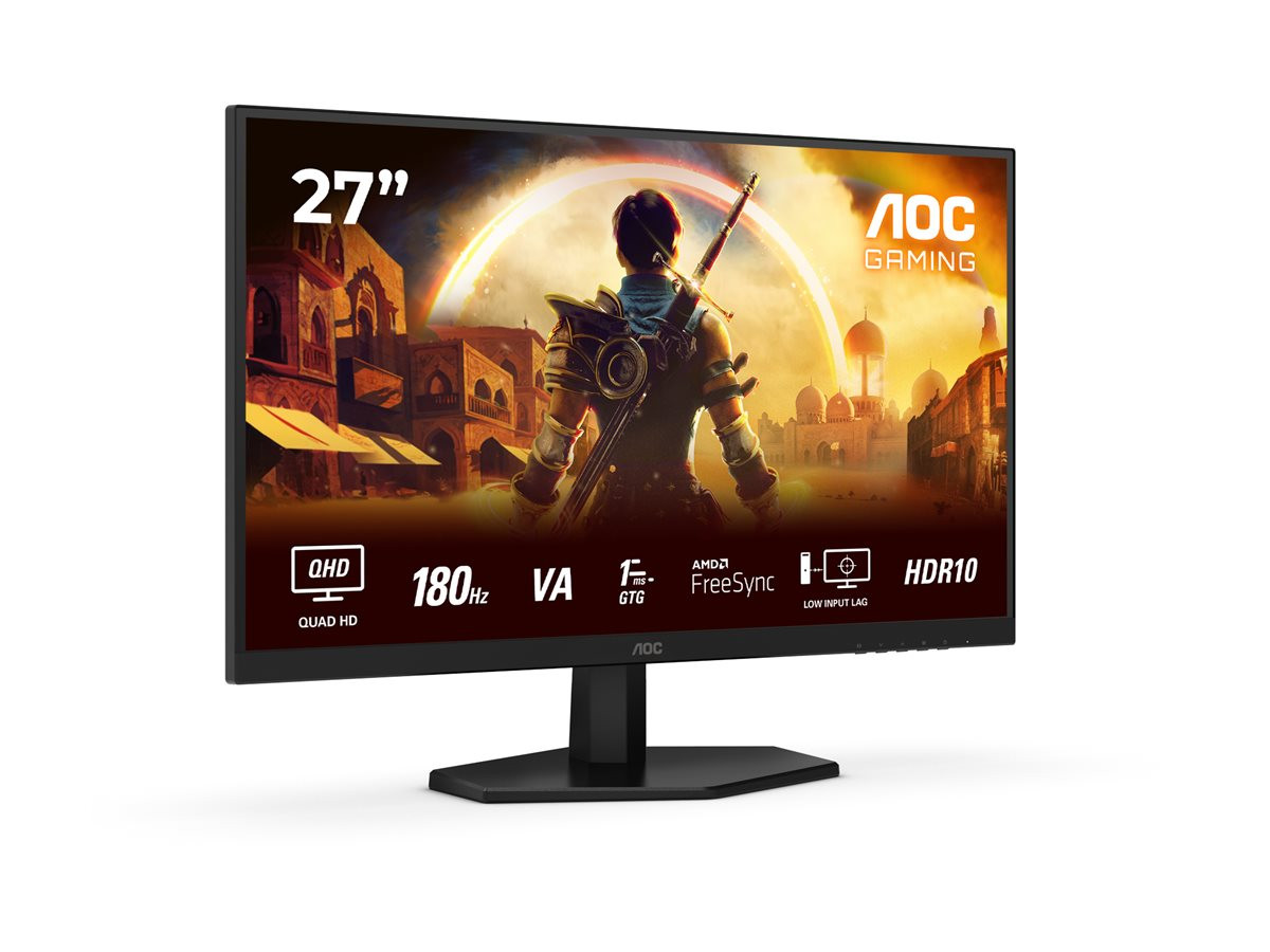 Монитор AOC Q27G42XNE, 27" QHD Fast VA 180Hz, HDR10, 0.5ms, HDMI/DP, Speakers - 2