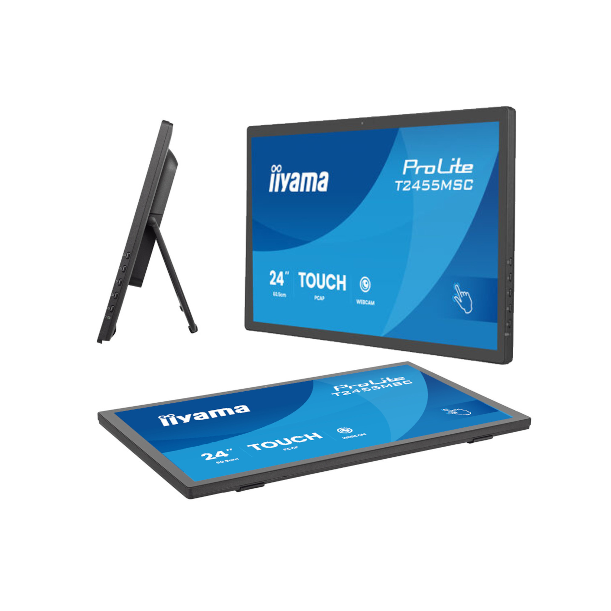 Монитор IIYAMA T2455MSC-B2, 23.8" Full HD IPS 120Hz Touch - T2455MSC-B2 - 4