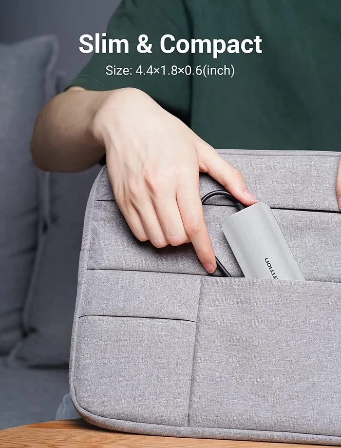 Докинг станция Vention Type-C TOJHB, HDMI, 3x USB 3.0, USB-C PD 100W, SD/TF - TOJHB - 8