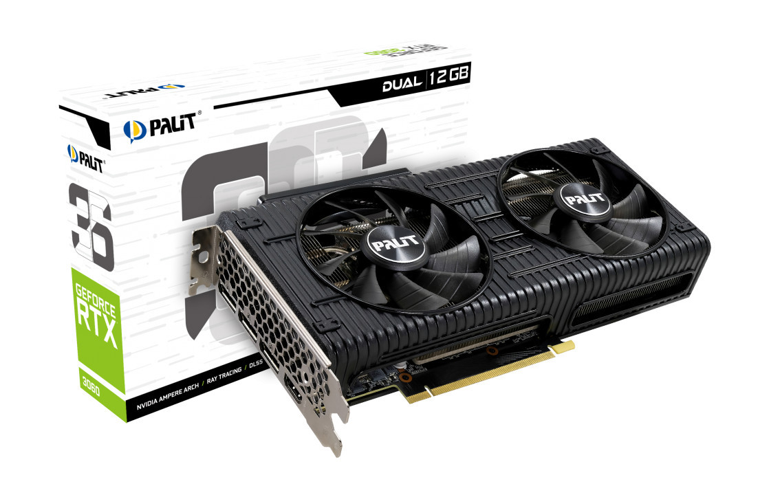 Видео карта PALIT GeForce RTX 3060 Infinity 2 OC, 12GB GDDR6 192-bit - NE63060U19K9-PG190L - 1