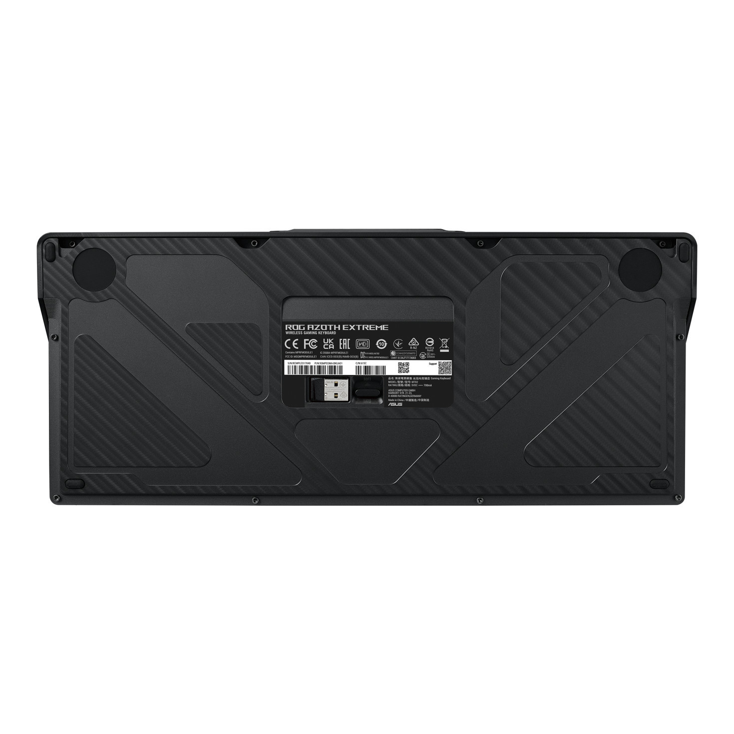 Безжична механична геймърска клавиатура ASUS ROG Azoth Extreme, ROG NX Snow суичове, RGB подсветка - 90MP03MA-BKUA01 - 8