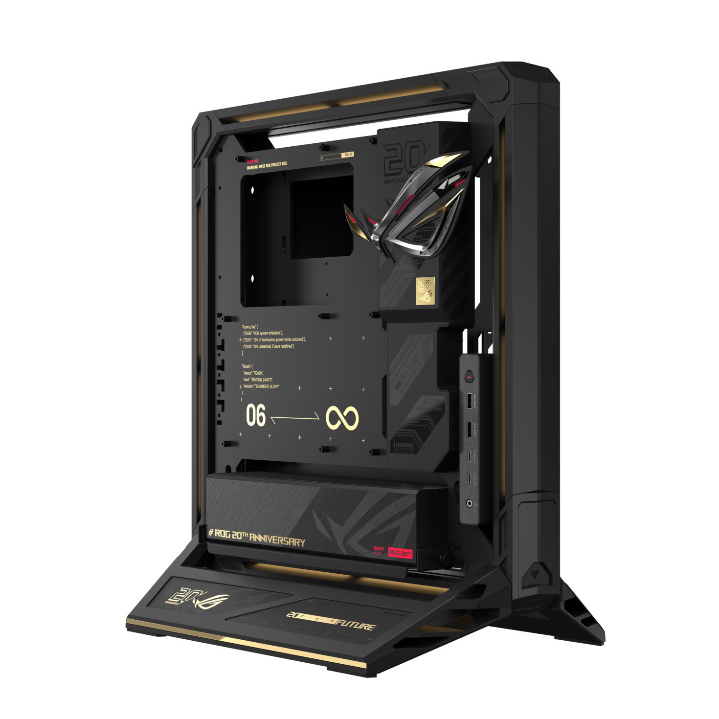 Кутия за компютър ASUS ROG GR20 Edition 20, Middle Tower, E-ATX/ATX/Micro ATX/Mini ITX, 4x вент., GPU до 370mm - 90DC0100-B09000 - 1