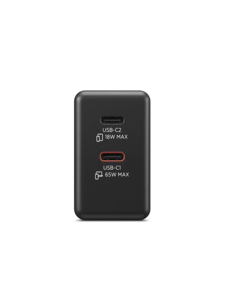 Адаптер за лаптоп Lenovo Dual 65W USB-C, 2 порта USB-C (45W + 18W), черен - G0A6065BEU - 4