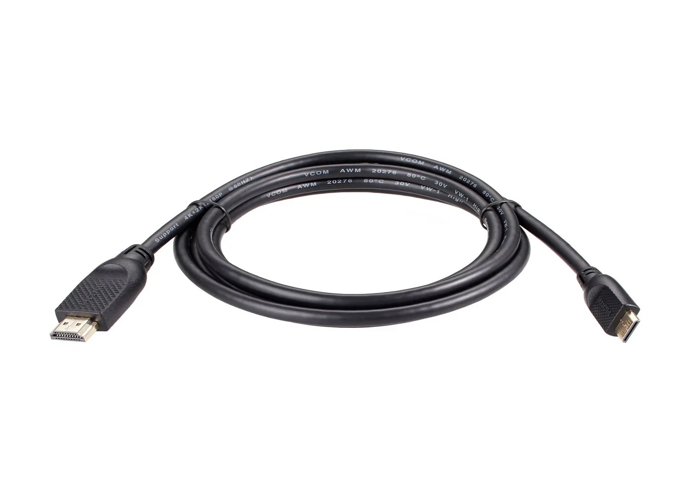 Кабел VCom HDMI M към Mini HDMI M, 1.8m, v2.0, 4K@60Hz - CG583-1.8 - 7