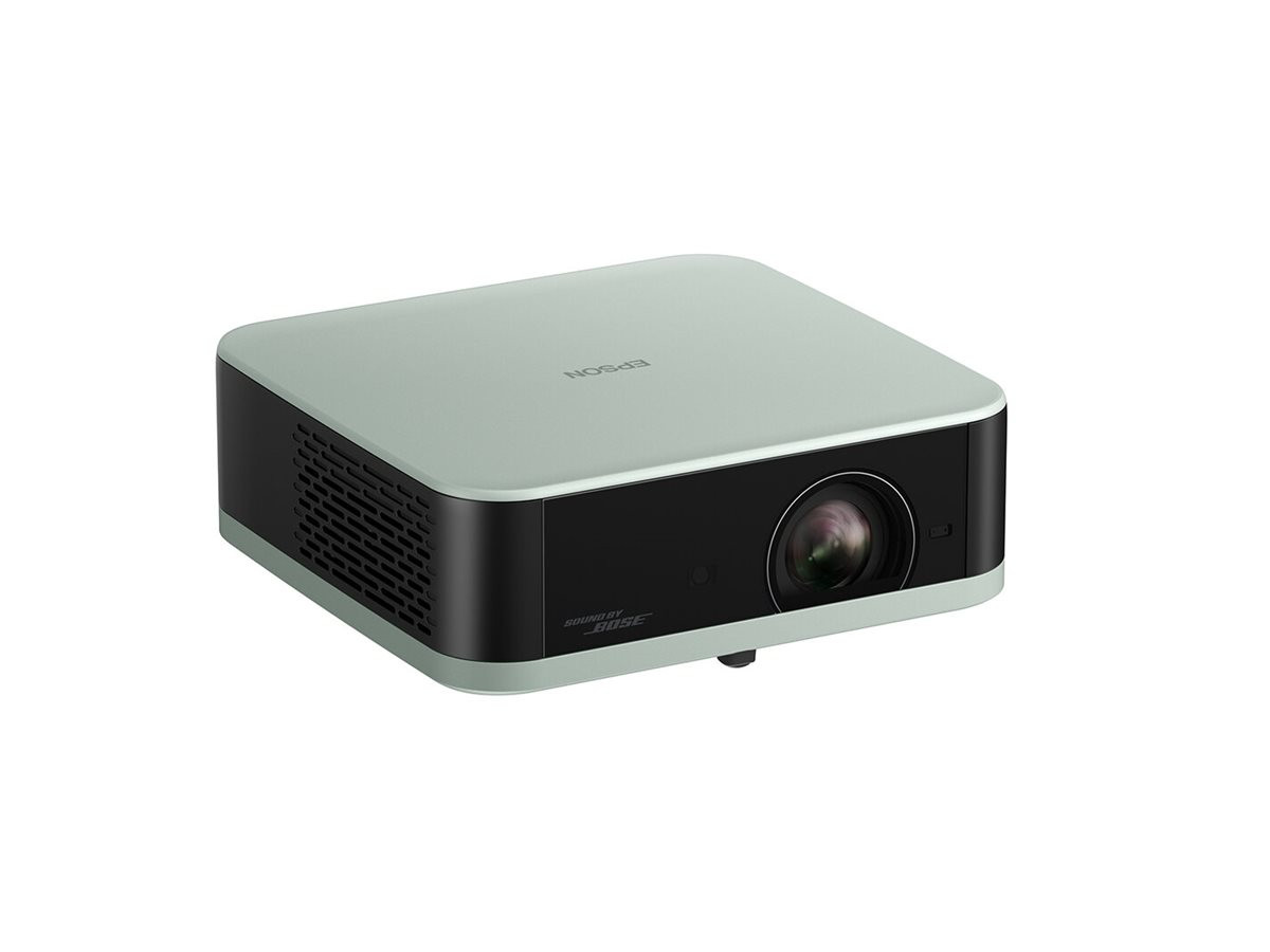 Проектор EPSON Lifestudio POP EF-61G, 700lm, Full HD (1920x1080), 3LCD, WiFi, Bluetooth, Ice Green - V11HB72340 - 1