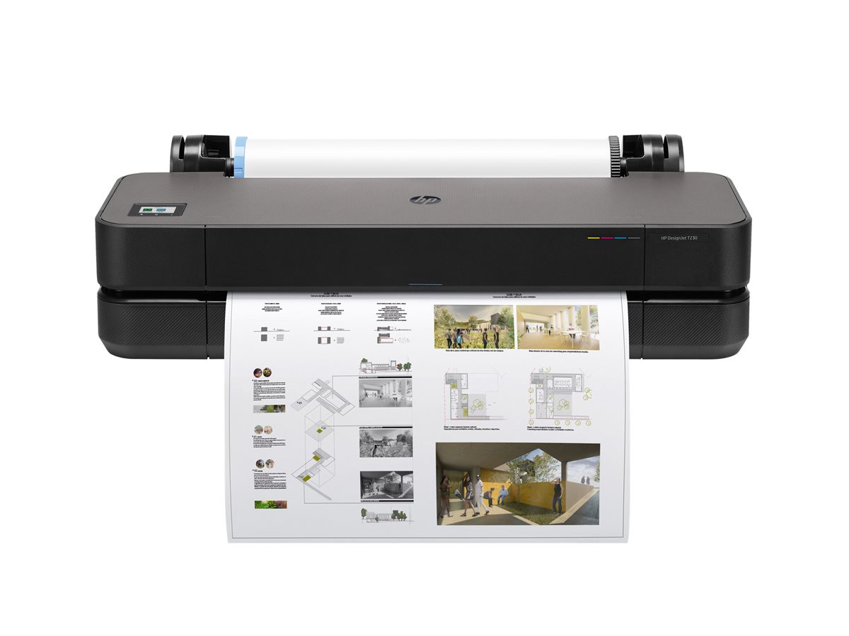 Плотер HP DesignJet T230, 24" широкоформатен, цветен мастиленоструен, A1/ANSI D, 2400x1200 dpi, USB, LAN, Wi-Fi - 5HB07D#B19 - 10