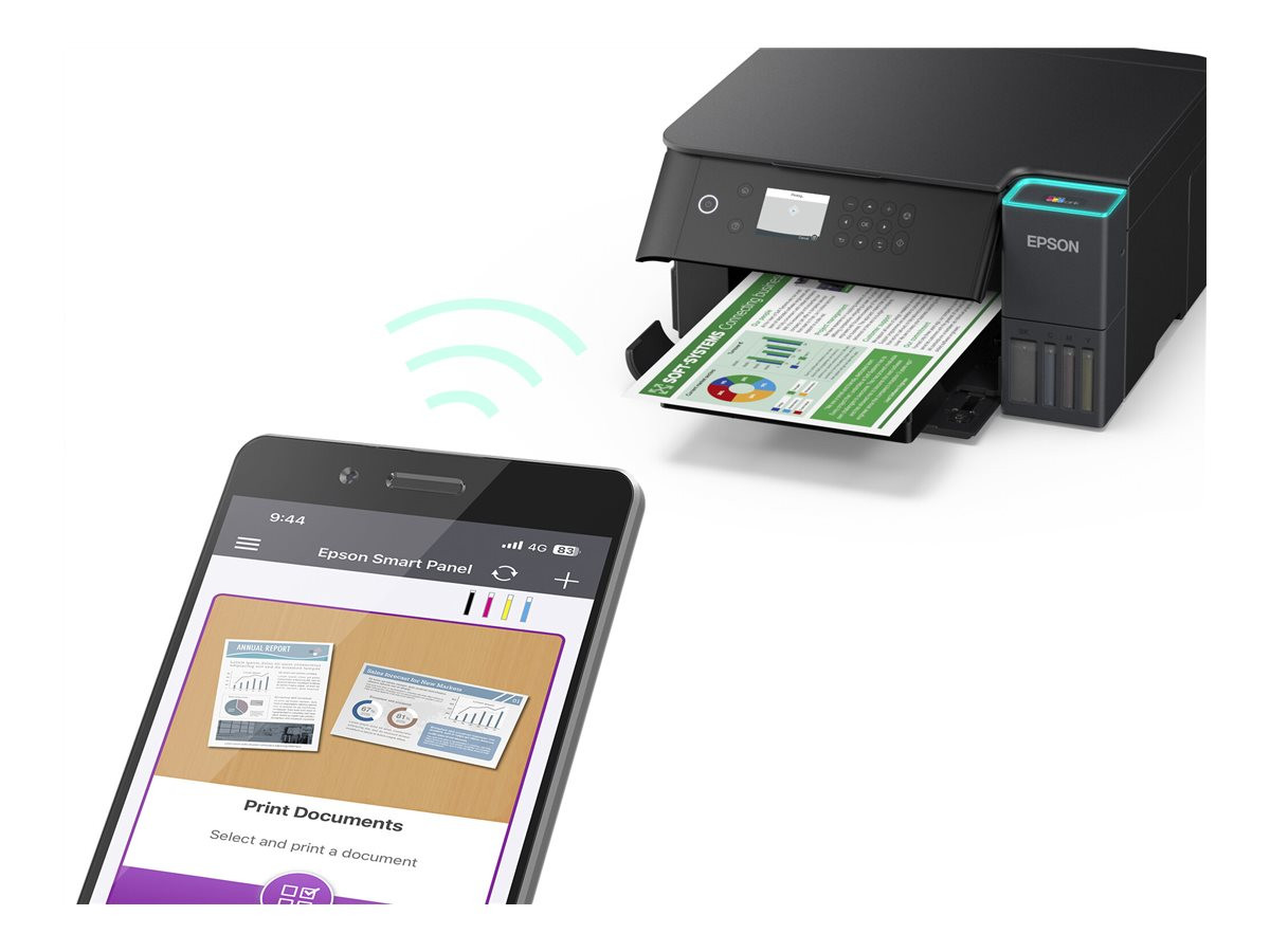Мултифункционално устройство Epson EcoTank L6360, A4, 4-цветен мастилен резервоар, Wi-Fi, ADF, дуплекс - C11CL42401 - 4