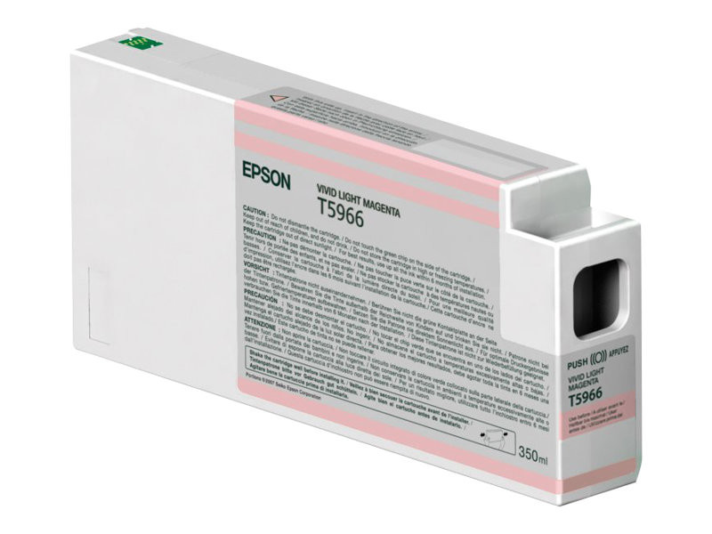Мастилена касета Epson T5966, Vivid Light Magenta, 350ml - C13T596600 - 1