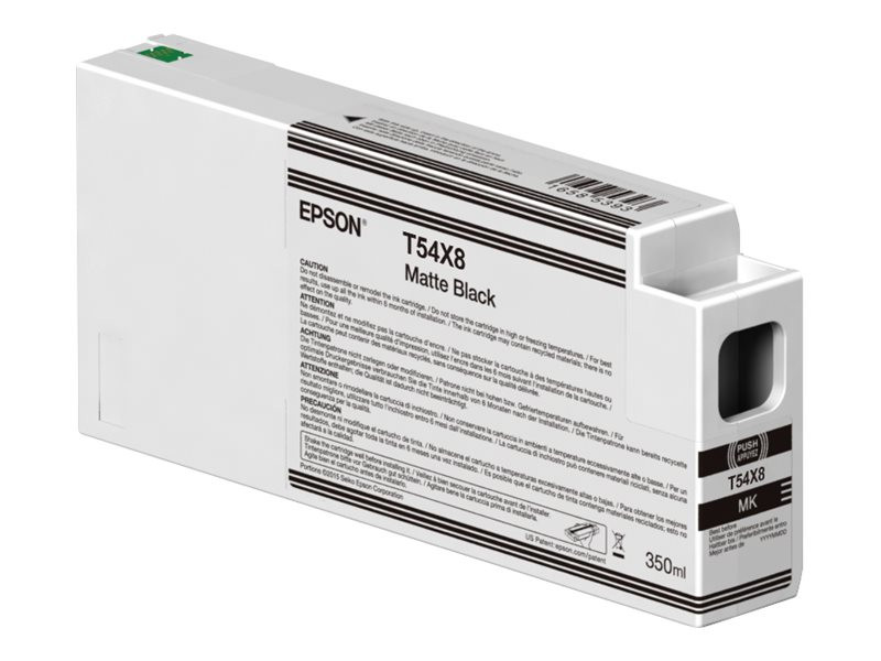 Мастилена касета Epson UltraChrome HDX/HD T54X800, Matte Black, 350ml - C13T54X800 - 1