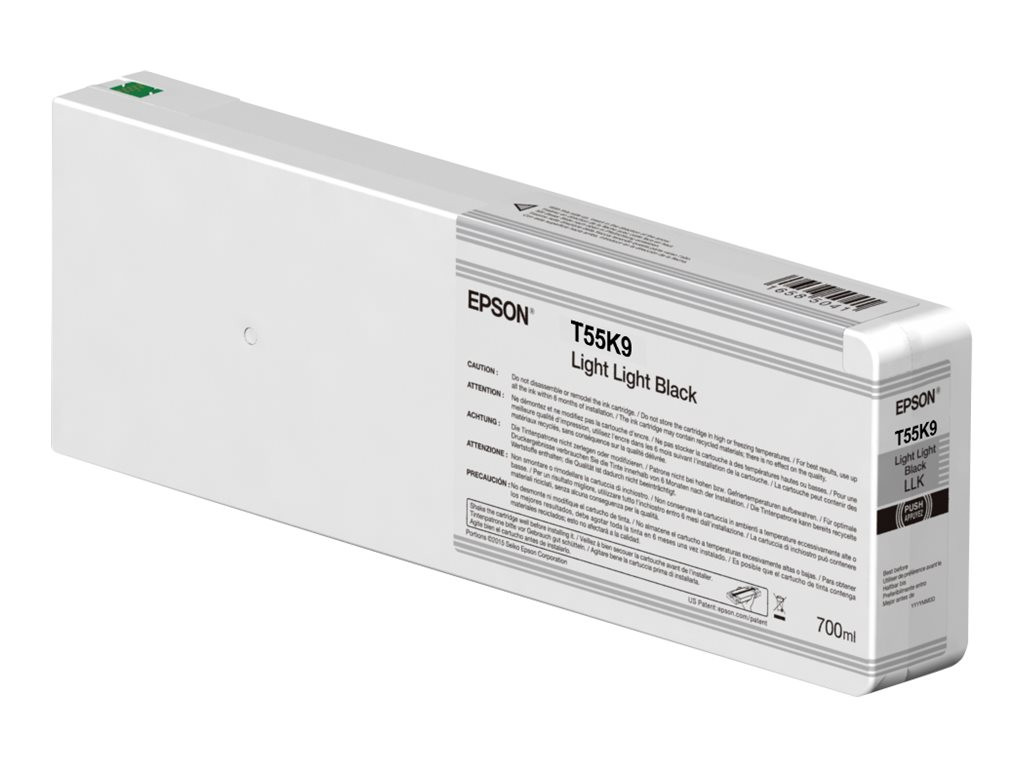 Мастилена касета Epson UltraChrome HDX, Light Light Black 700ml - C13T55K900 - 1