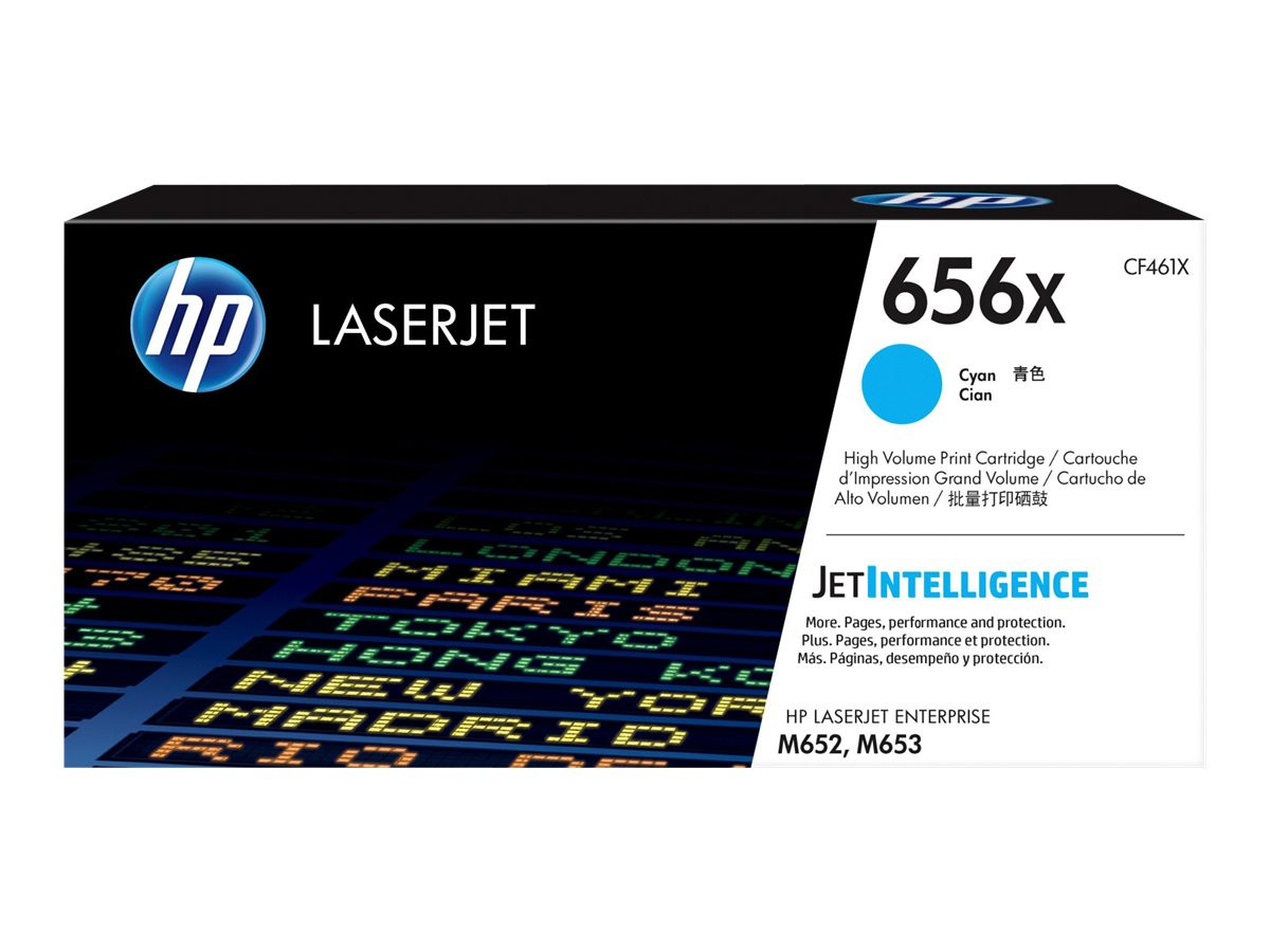 Тонер касета HP 656X LaserJet, Cyan, High Yield 22000 стр. - CF461X - 1