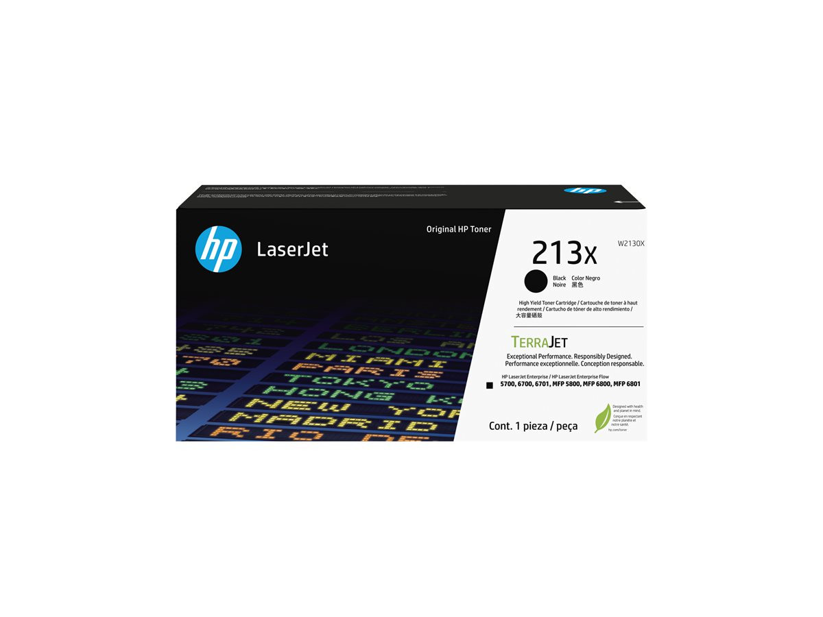 Тонер касета HP 213X, Black, High Yield, до 9000 стр. - W2130X - 1