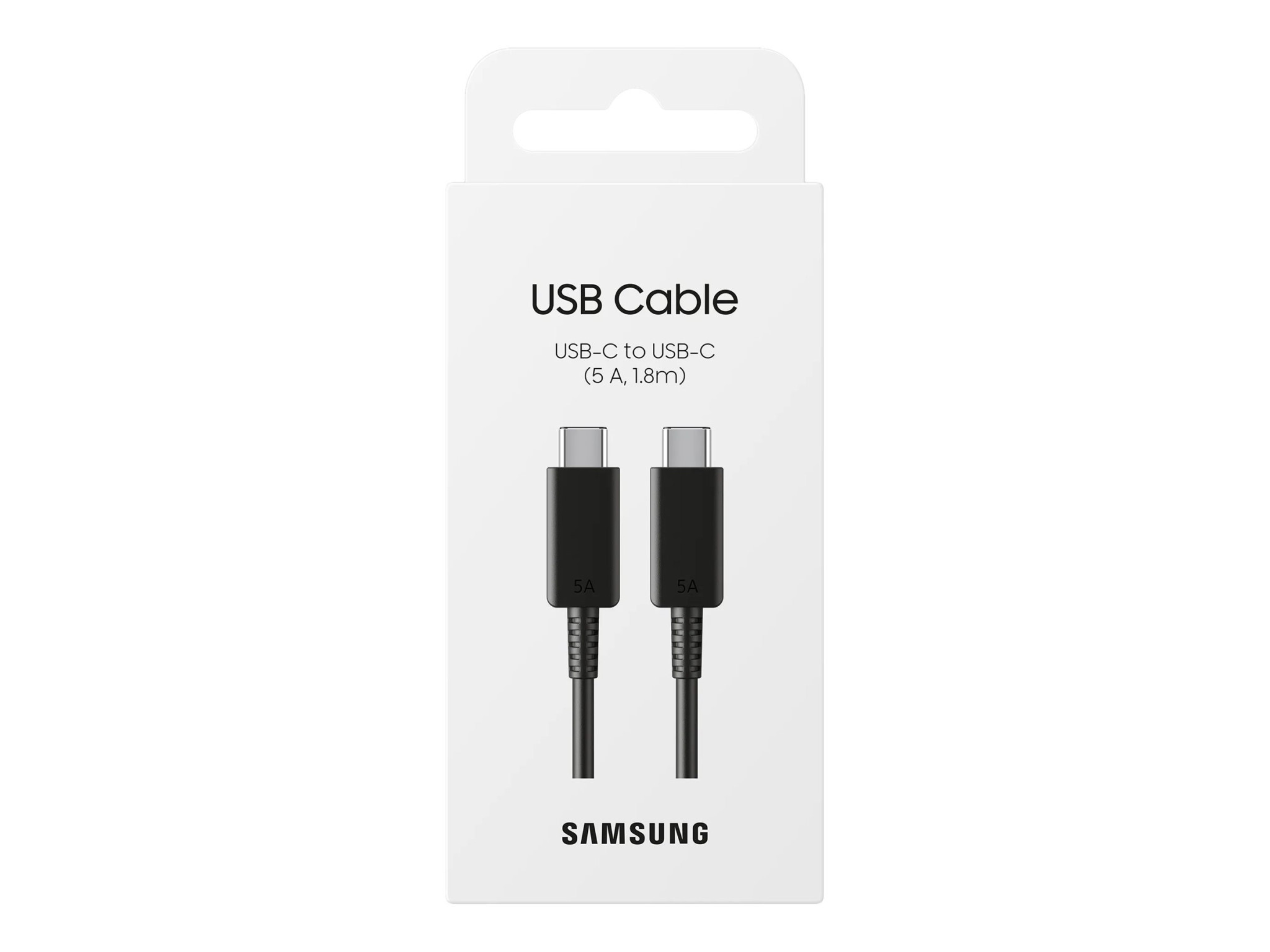 USB-C кабел Samsung, 1.8m 5A USB 2.0 - EP-DX510JBEGEU - 2