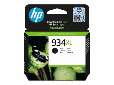 Мастилена касета HP 934XL, Black, High Yield, 26.5ml, до 1000 страници - C2P23AE#LS1 - 1