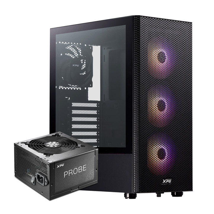 Кутия за компютър Adata XPG VALOR MESH BLACK 650W - MESH65PB1N3L-BKCEU - 7