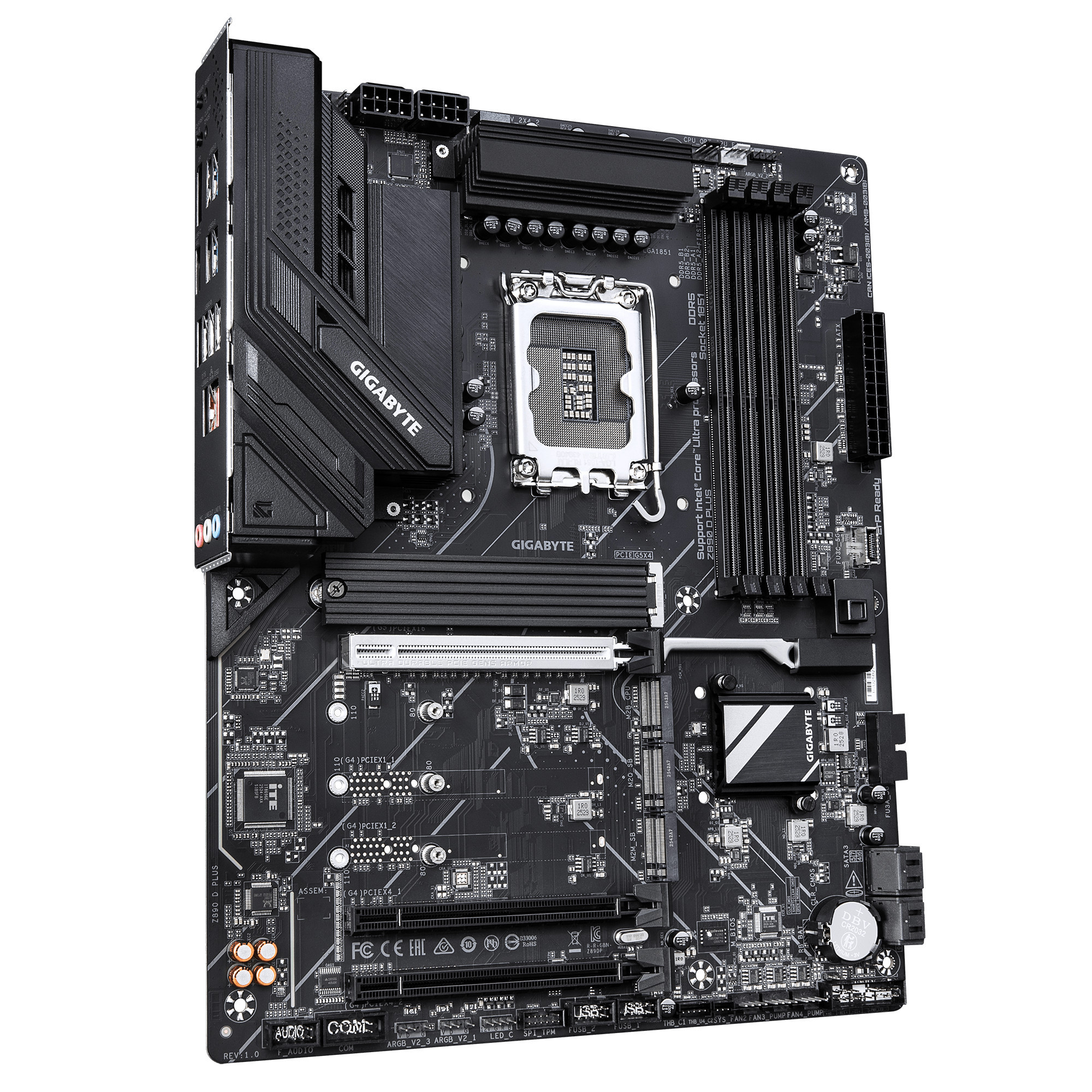 Дънна платка GIGABYTE Z890 D PLUS, Socket LGA1851, Intel Z890, 4x DDR5, ATX - 3
