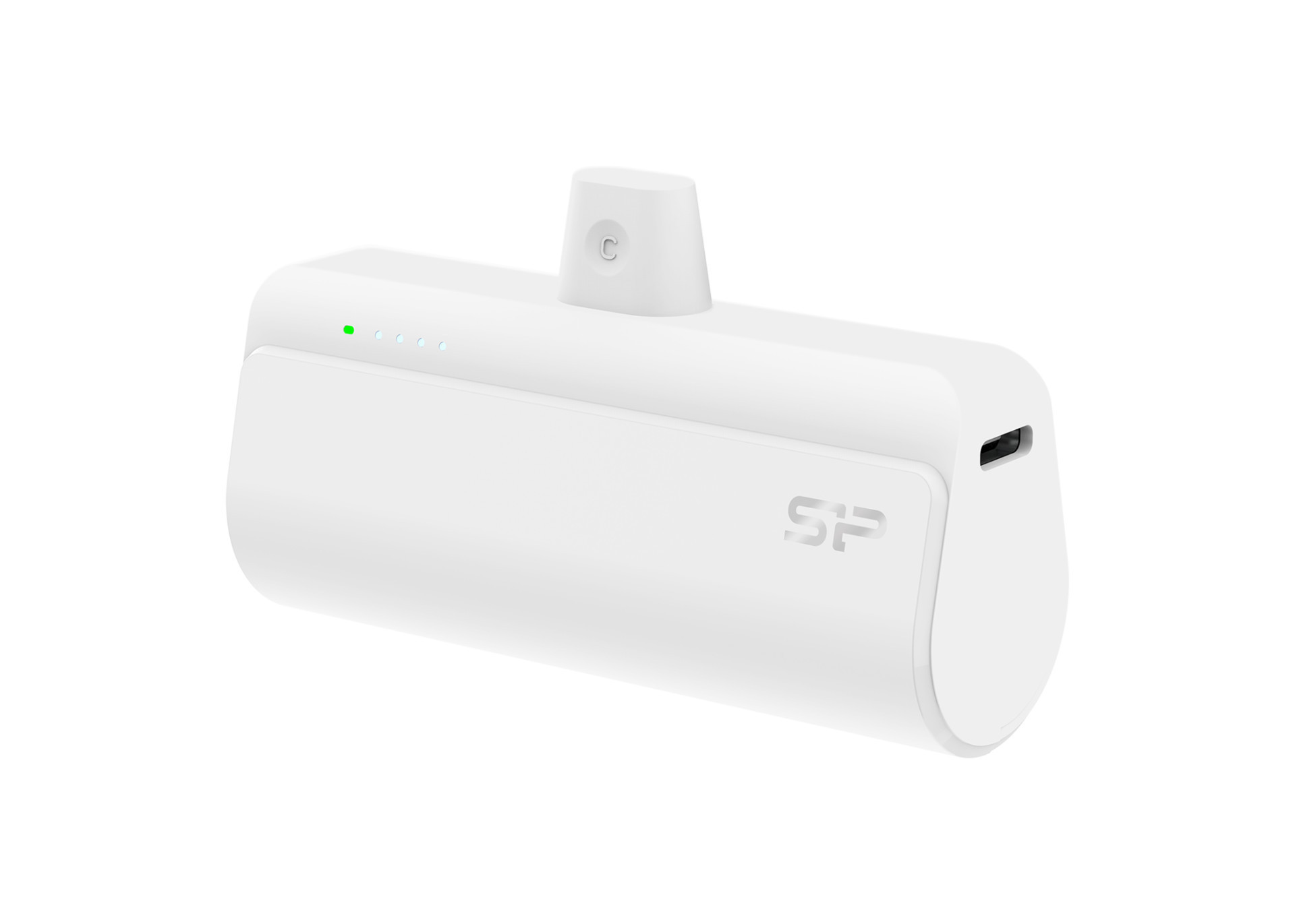 Външна батерия Silicon Power QD50, 5000mAh, USB-C, Бял - SP5K0MAPBKQD500W - 1