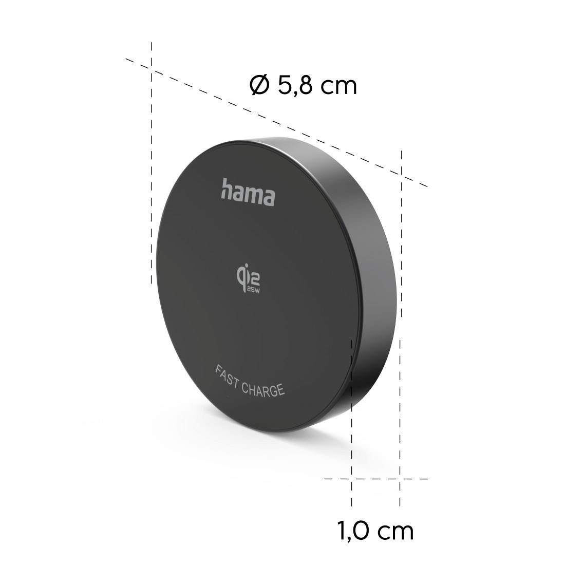 Безжично зарядно устройство HAMA Qi2, 25W, бързо зареждане, универсално, черно - HAMA-201767 - 9