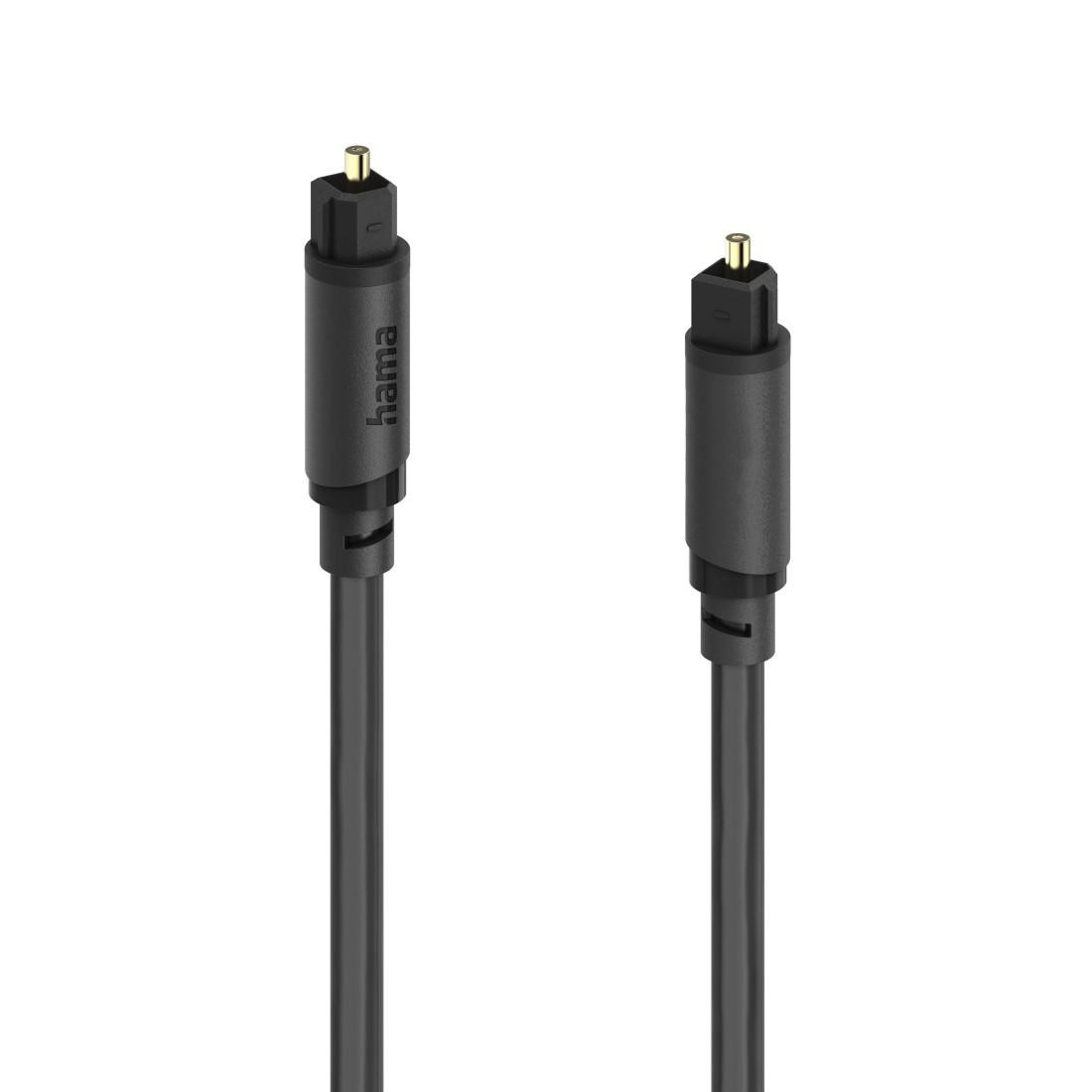 Аудио оптичен кабел HAMA Toslink ODT, 1.5м, Черен - HAMA-202016 - 1